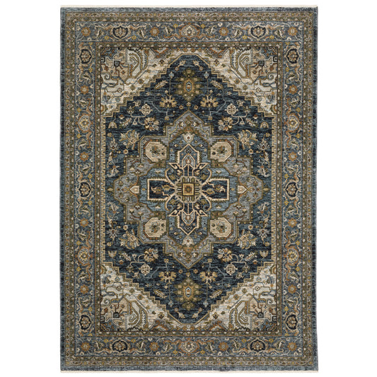 Aberdeen 1144Q Blue Medallion Rug