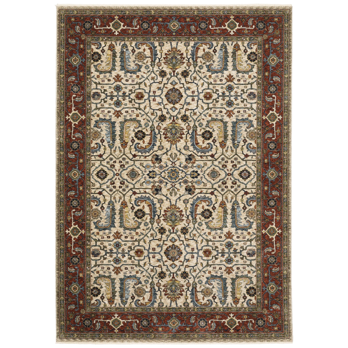 Aberdeen 144D1 Ivory Floral Rug