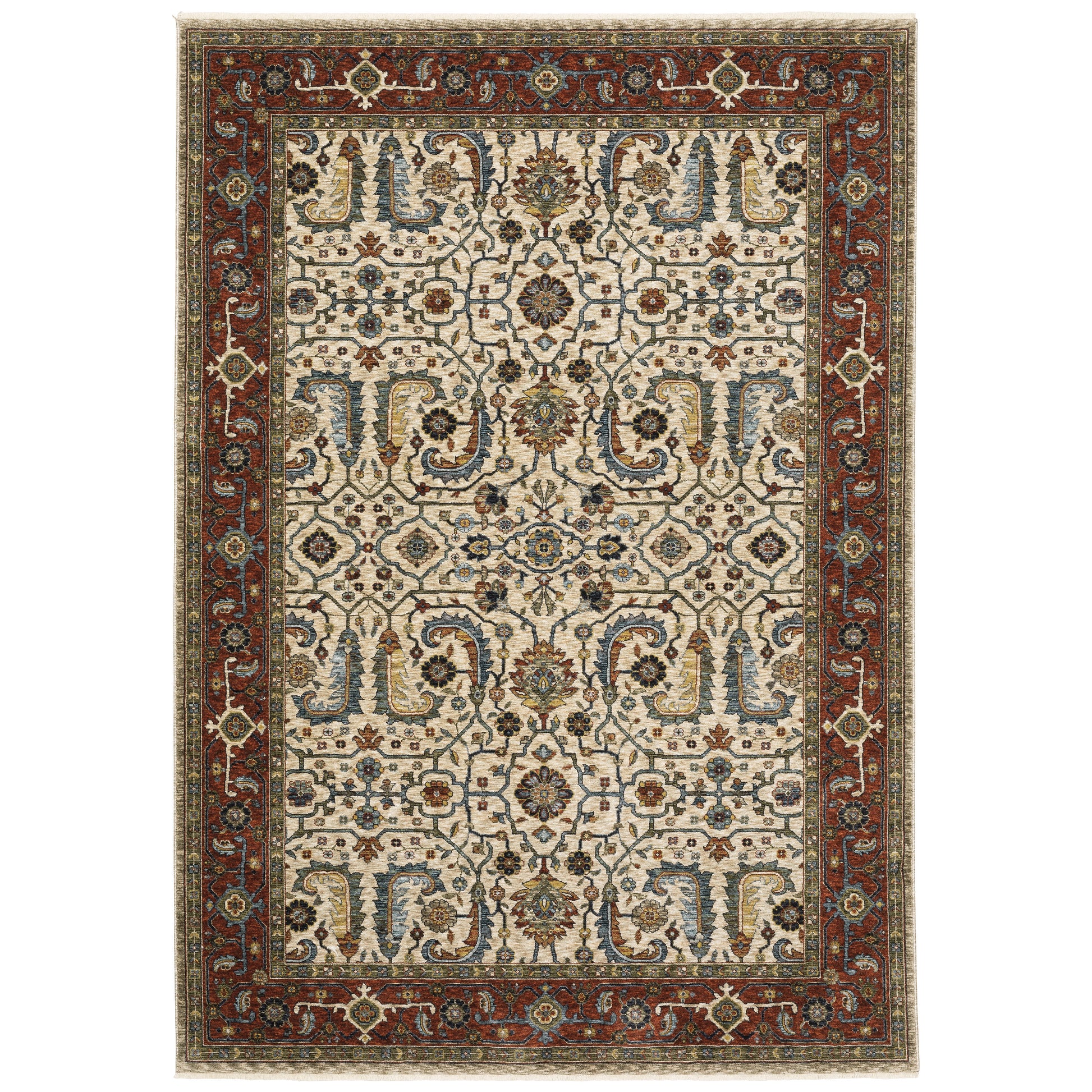 Aberdeen 144D1 Ivory Floral Rug