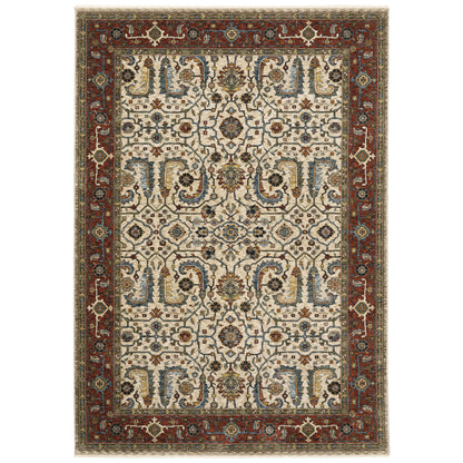 Aberdeen 144D1 Ivory Floral Rug