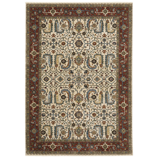 Aberdeen 144D1 Ivory Floral Rug