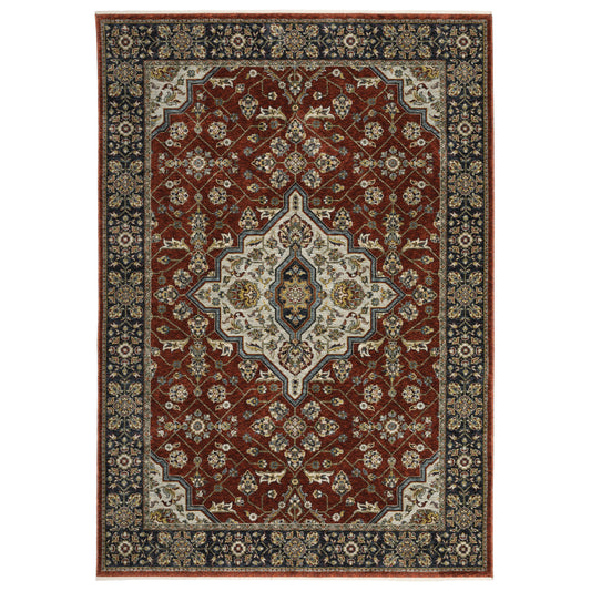 Aberdeen 4151R Red Medallion Rug