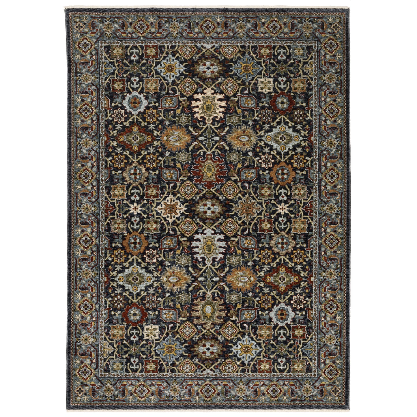 Aberdeen 4922D Blue Floral Rug