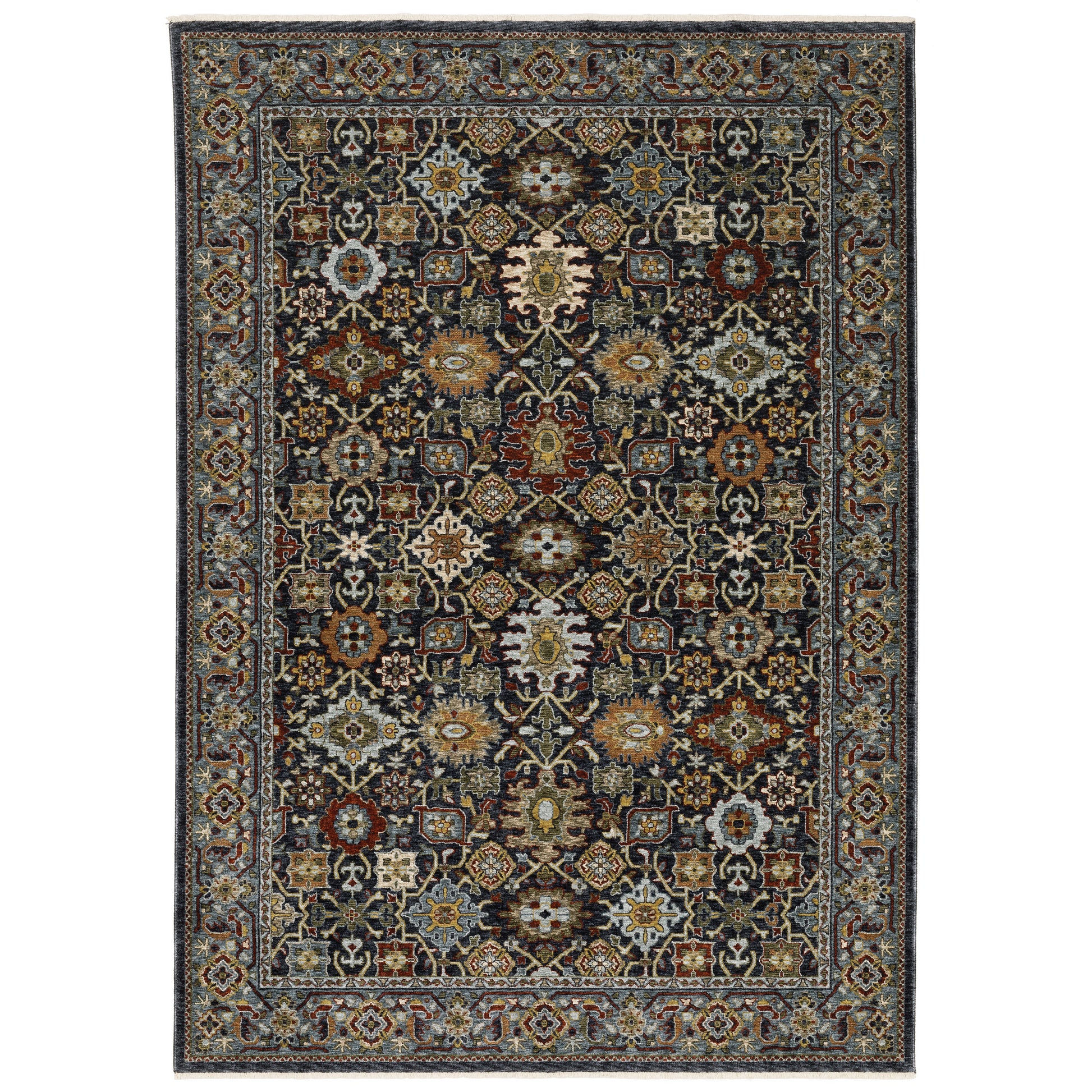 Aberdeen 4922D Blue Floral Rug