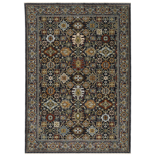 Aberdeen 4922D Blue Floral Rug