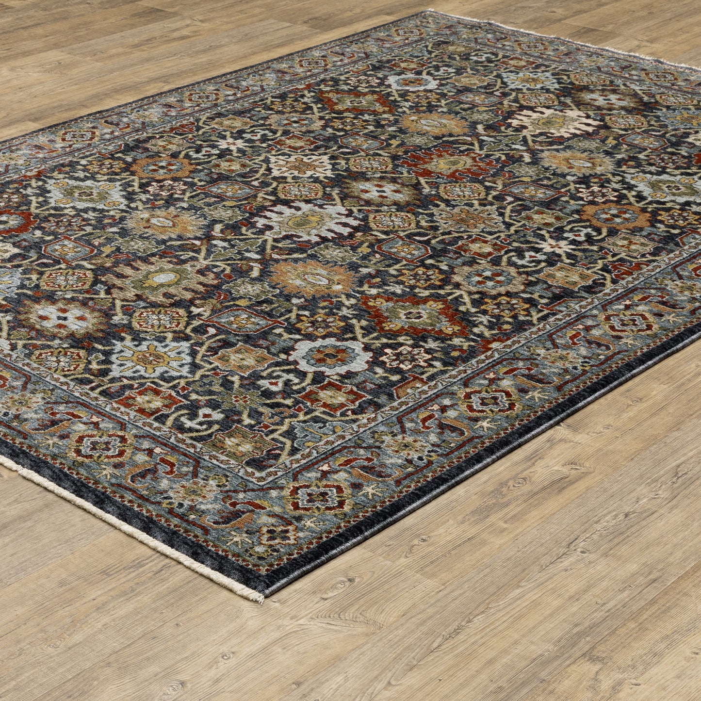 Aberdeen 4922D Blue Floral Rug