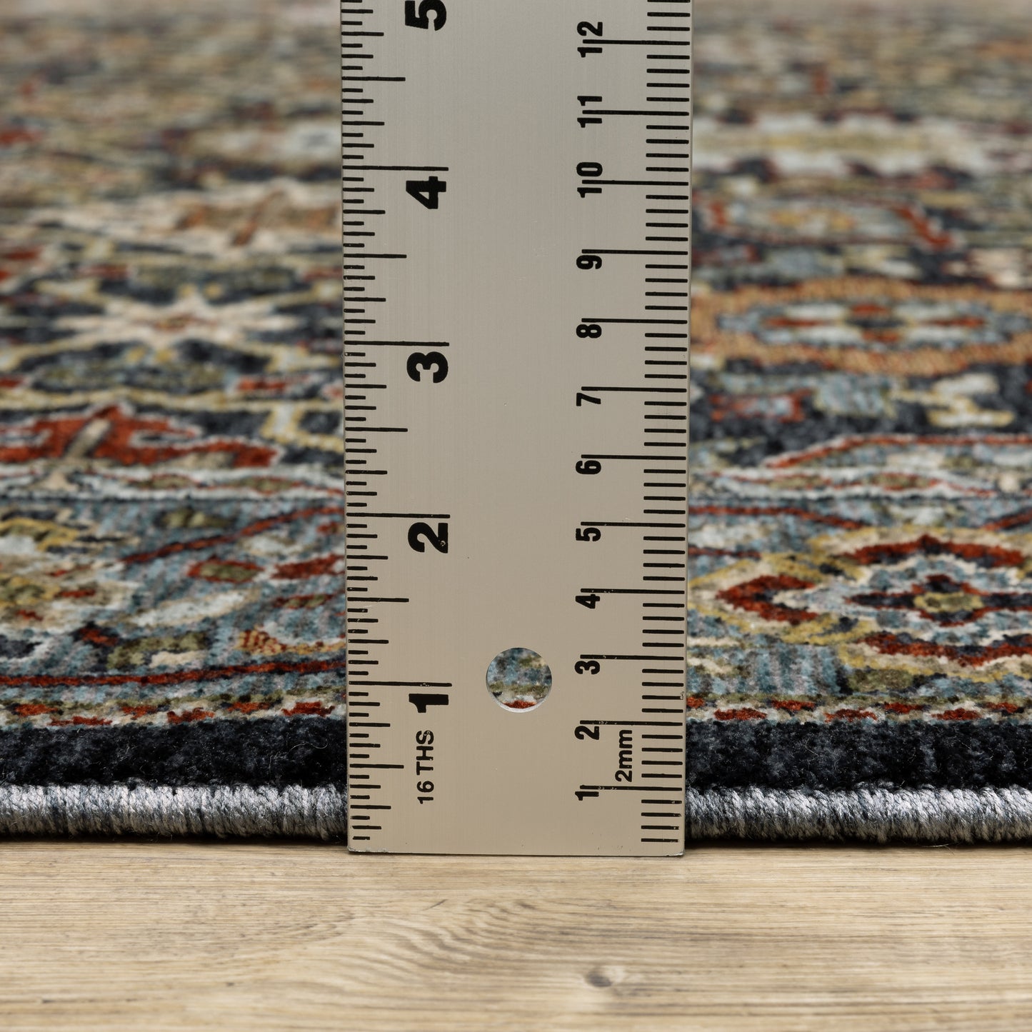 Aberdeen Floral Blue/ Multi Oriental Cut Pile Rug
