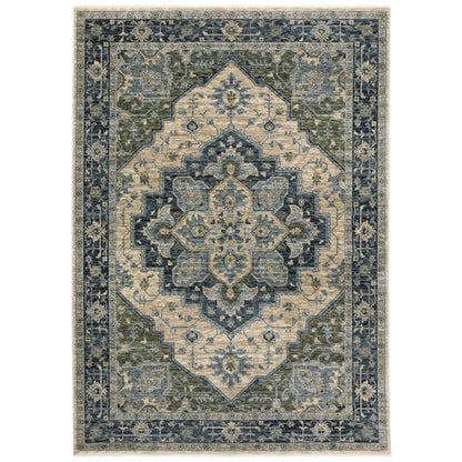 Aberdeen 051G1 Blue Medallion Rug