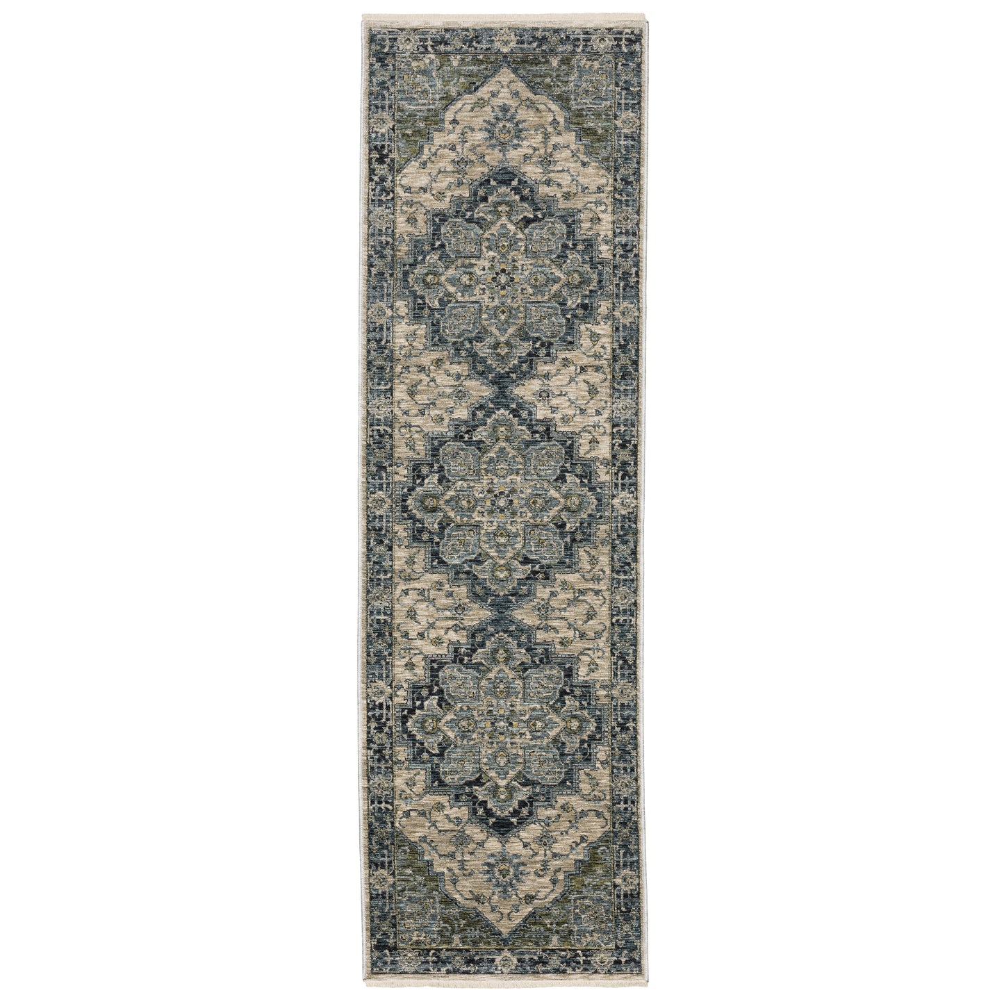 Aberdeen 051G1 Blue Medallion Rug