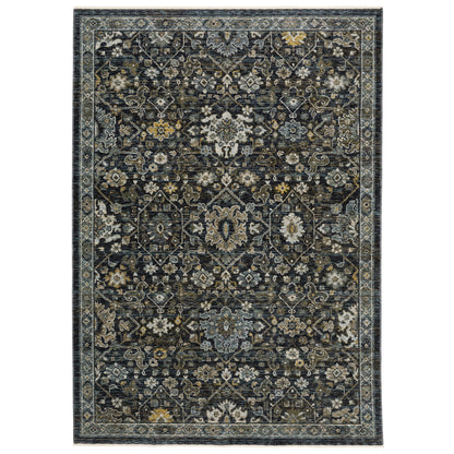 Aberdeen 533K1 Blue Floral Rug