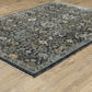 Aberdeen 533K1 Blue Floral Rug