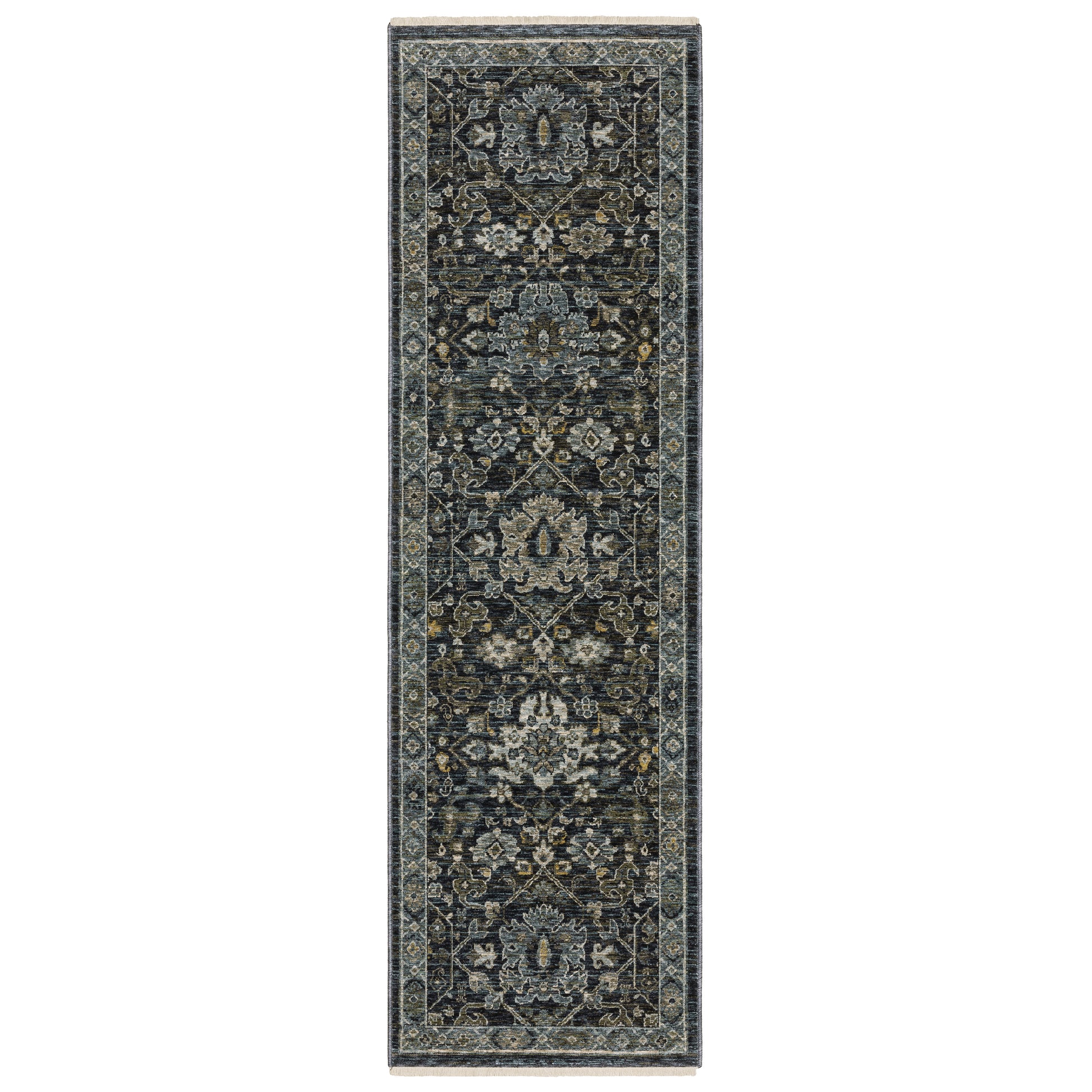 Aberdeen 533K1 Blue Floral Rug