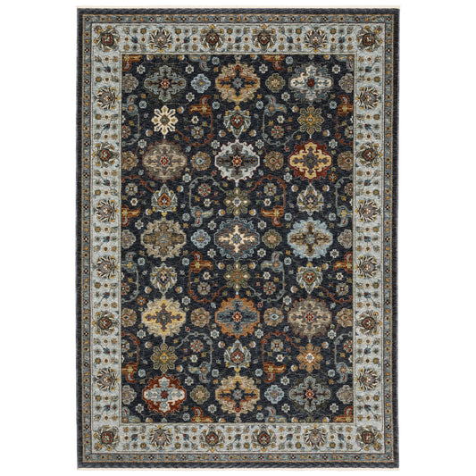 Aberdeen 561B1 Blue Floral Rug