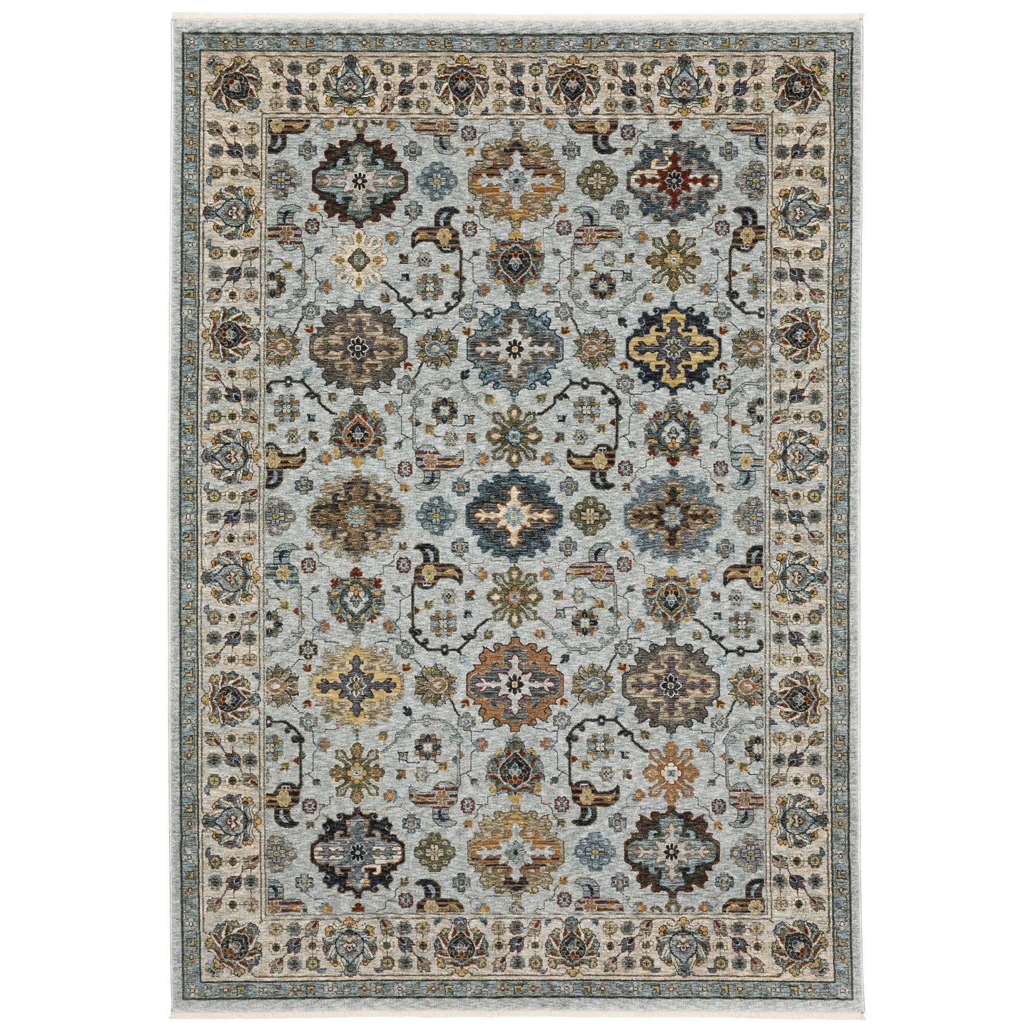 Aberdeen 561W1 Blue Floral Rug