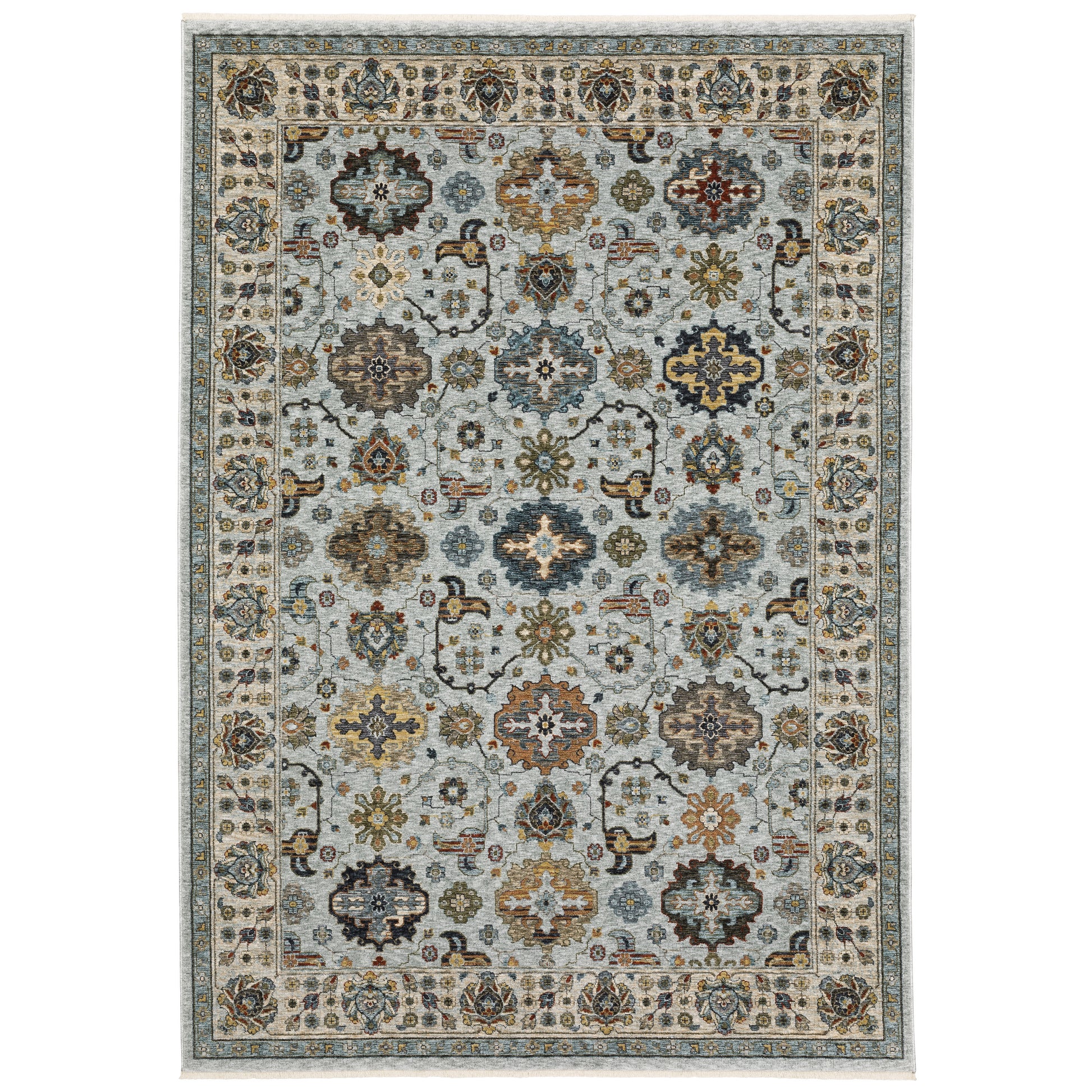 Aberdeen 561W1 Blue Floral Rug