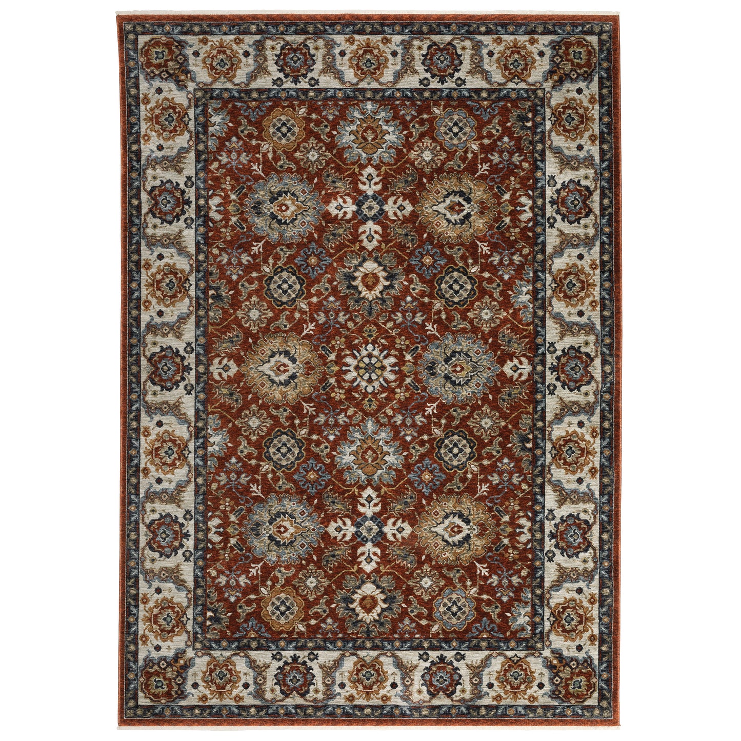 Aberdeen 562R1 Red Floral Rug