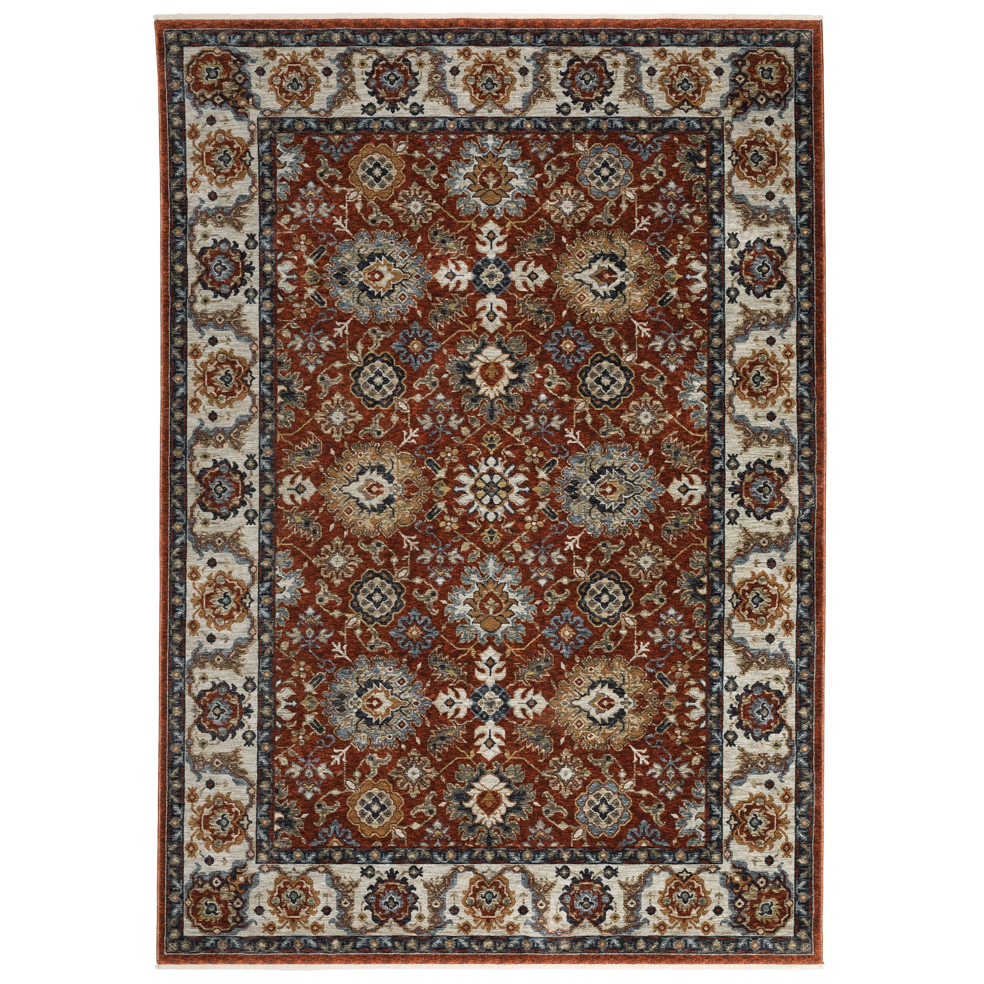 Aberdeen 562R1 Red Floral Rug