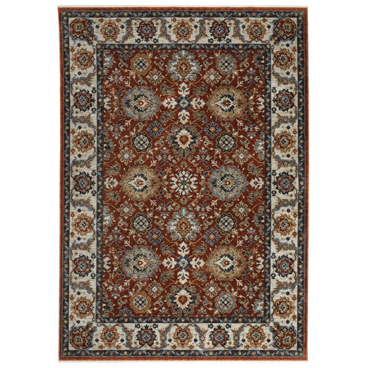 Aberdeen 562R1 Red Floral Rug