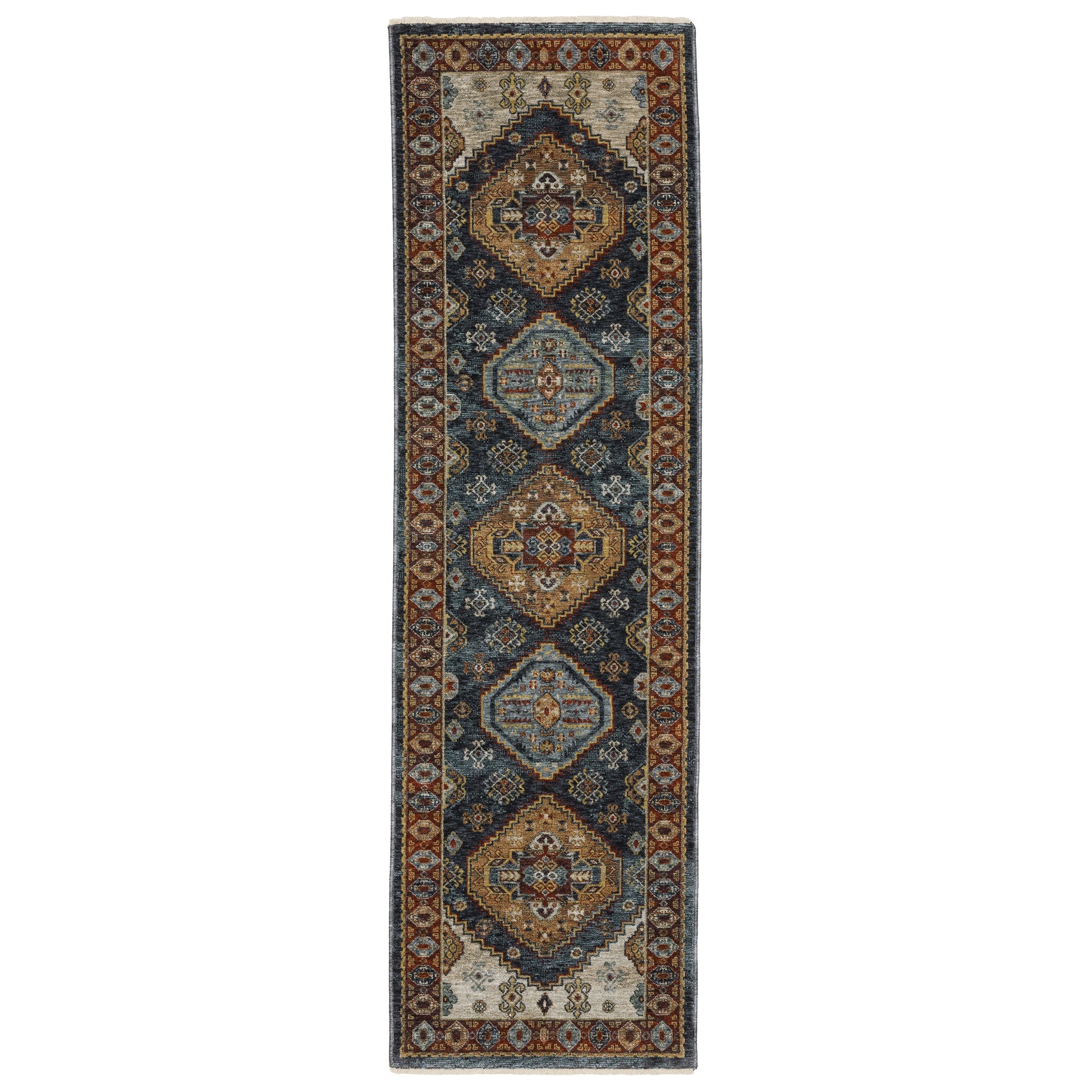 Aberdeen 005W1 Blue Medallion Rug