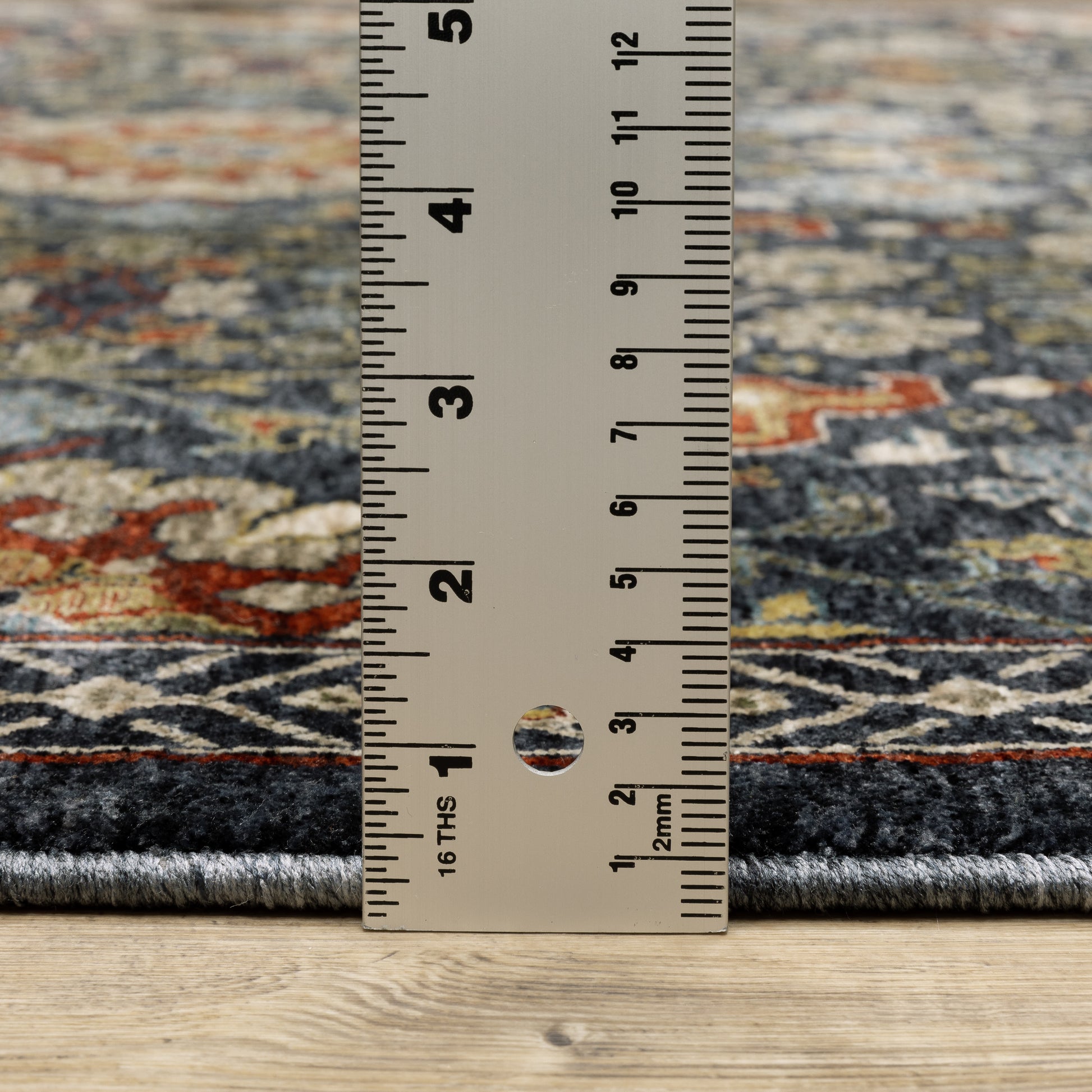 Aberdeen Floral Blue/ Multi Oriental Cut Pile Rug