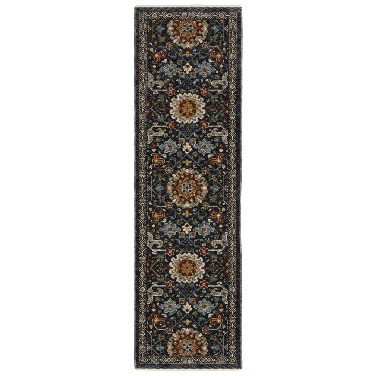 Aberdeen 006B1 Blue Floral Rug