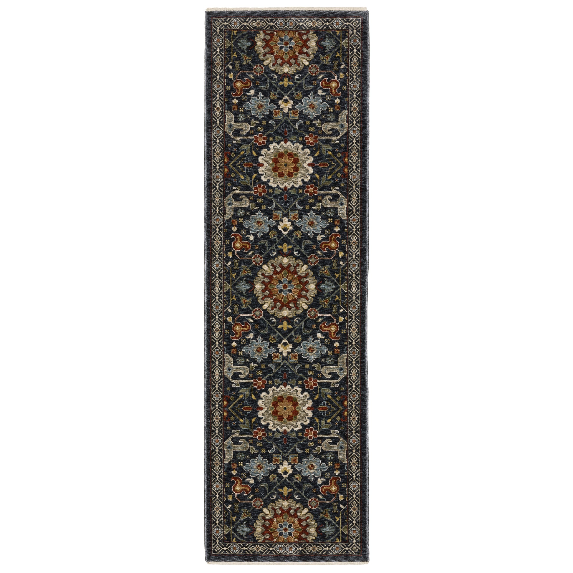 Aberdeen 006B1 Blue Floral Rug