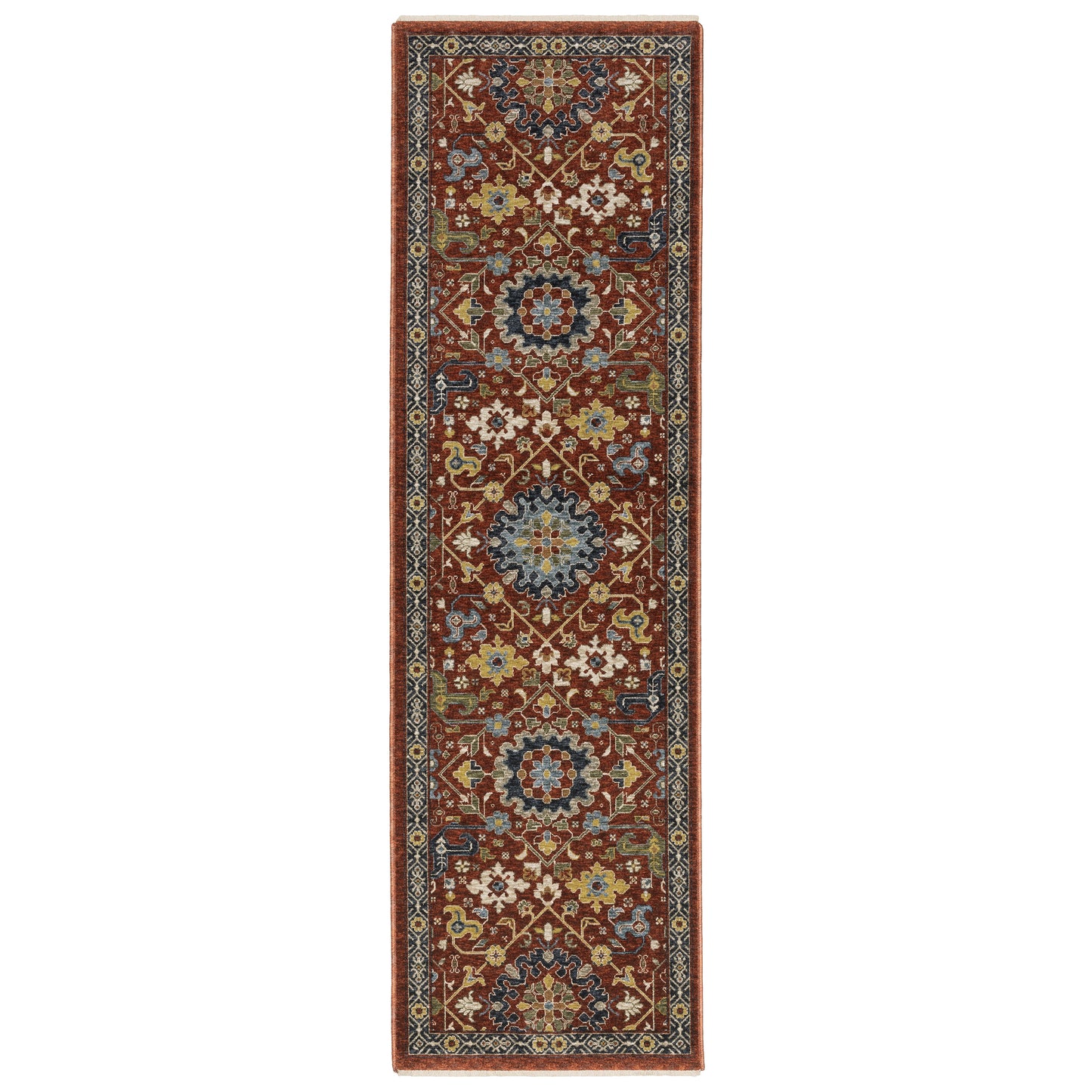 Aberdeen 006R1 Red Floral Rug