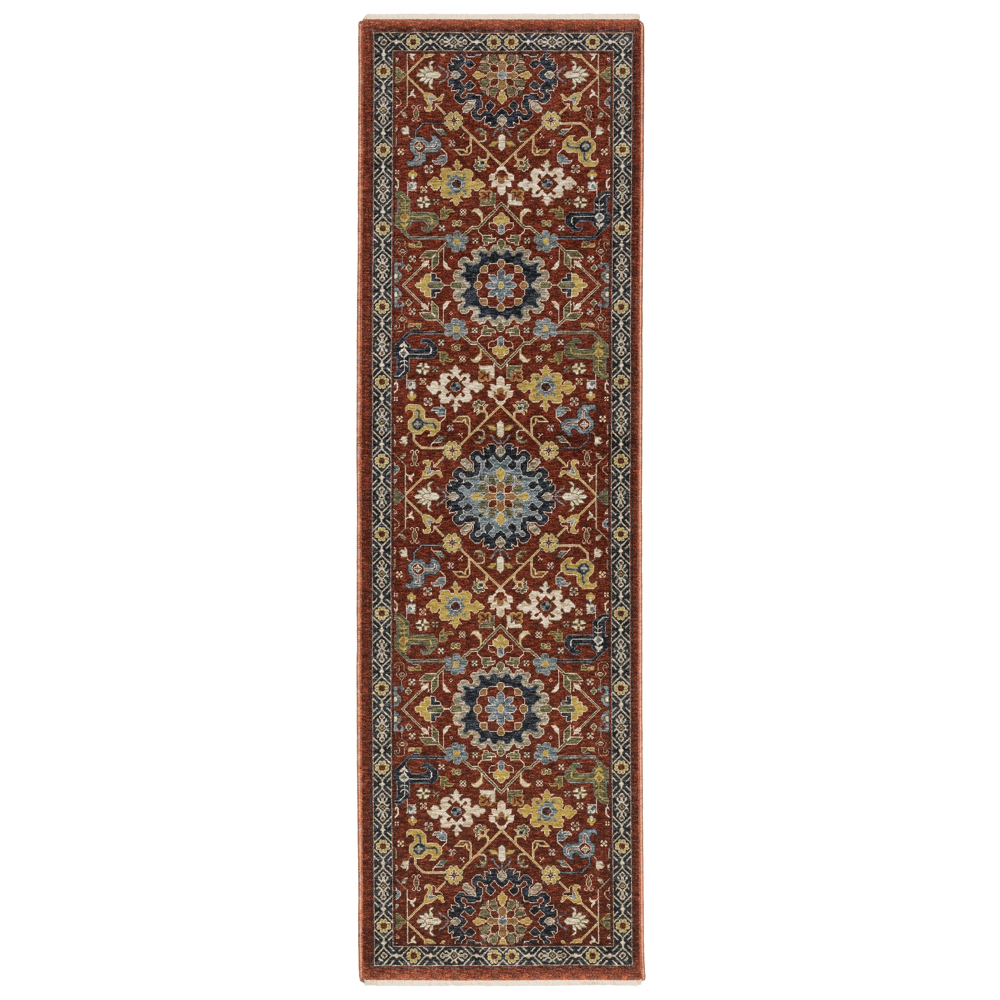 Aberdeen 006R1 Red Floral Rug