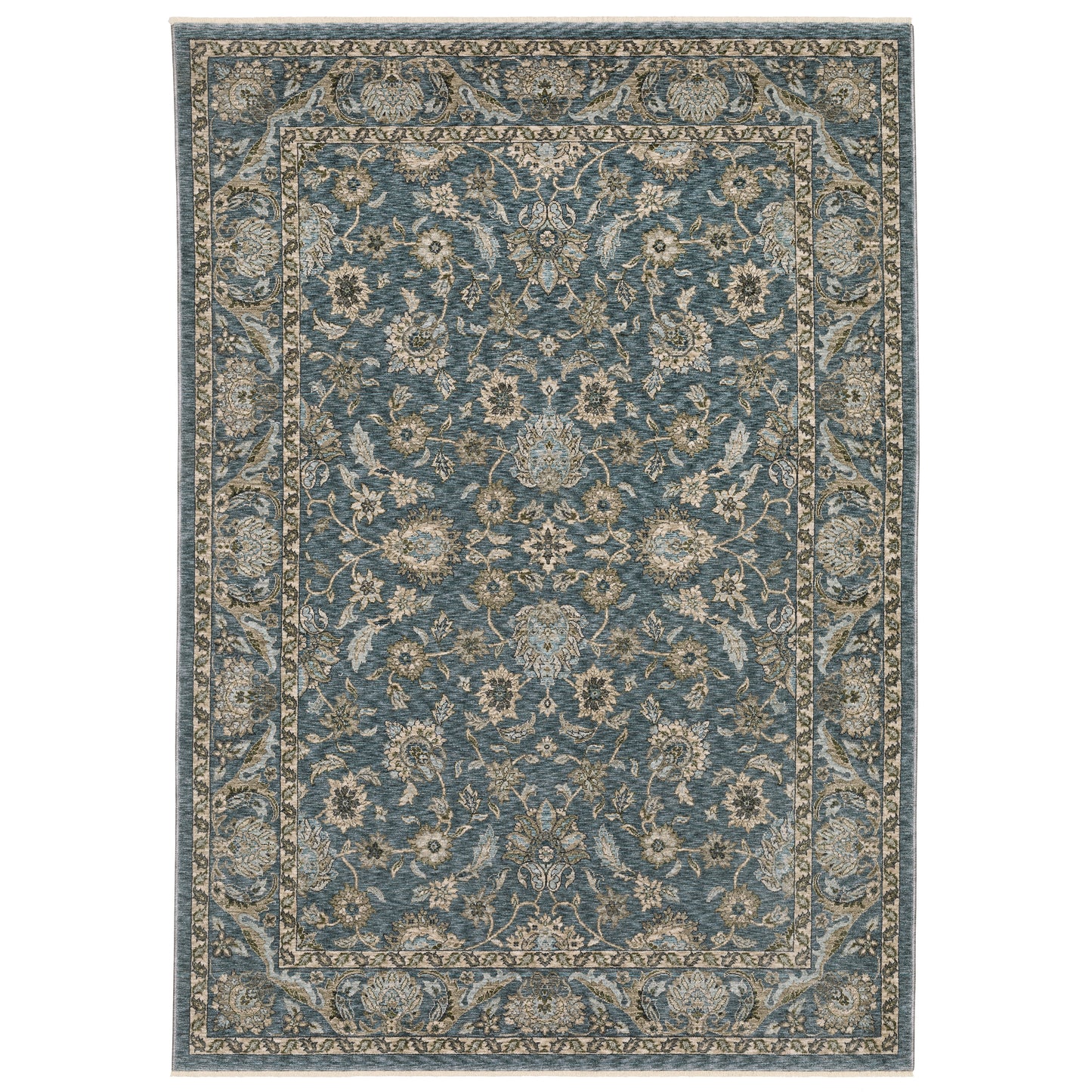 Aberdeen 070H1 Blue Floral Rug