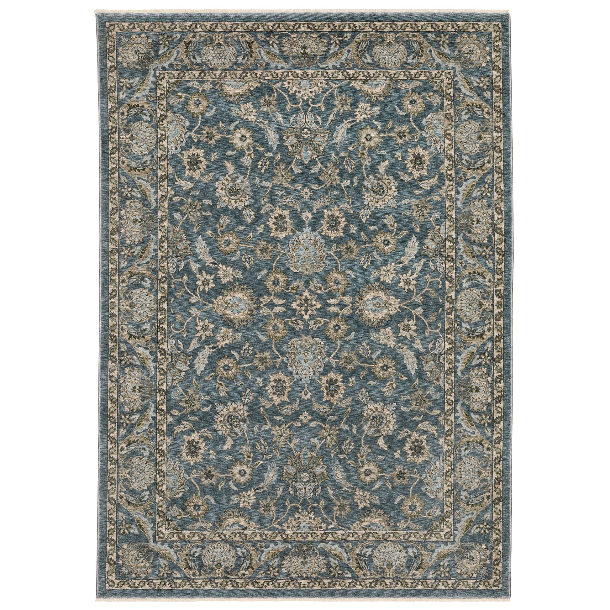 Aberdeen 070H1 Blue Floral Rug