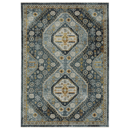 Aberdeen 7150B Blue Medallion Rug