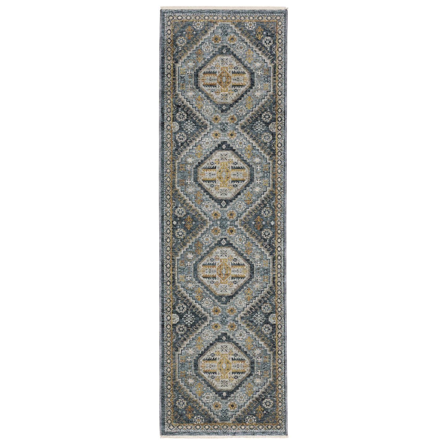 Aberdeen 7150B Blue Medallion Rug