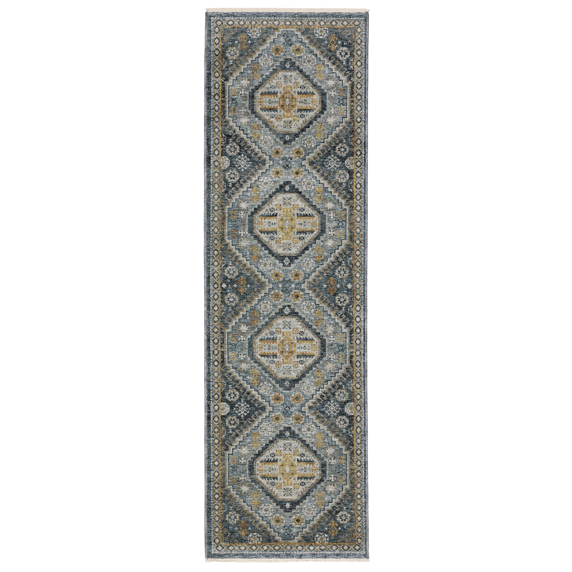 Aberdeen 7150B Blue Medallion Rug