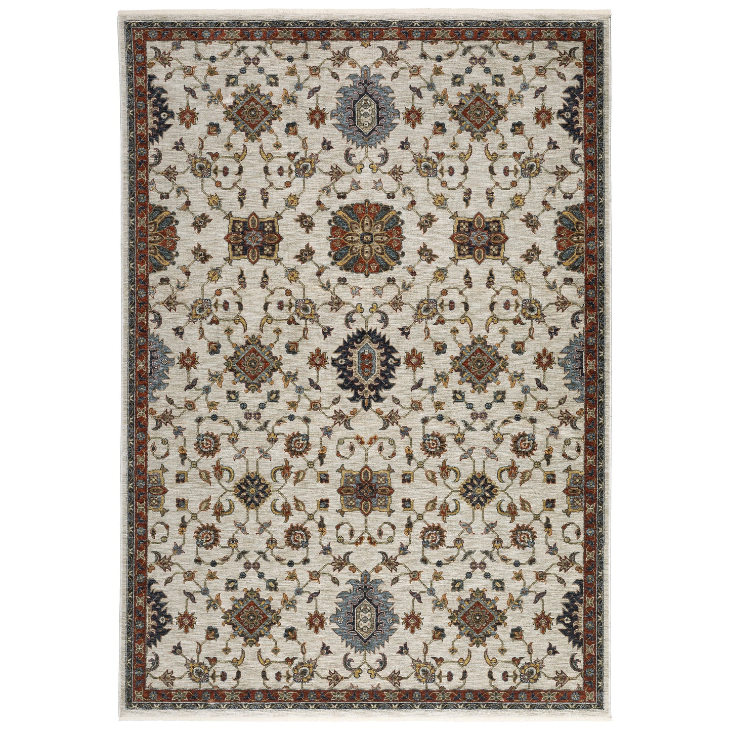 Aberdeen 751W1 Ivory Floral Rug
