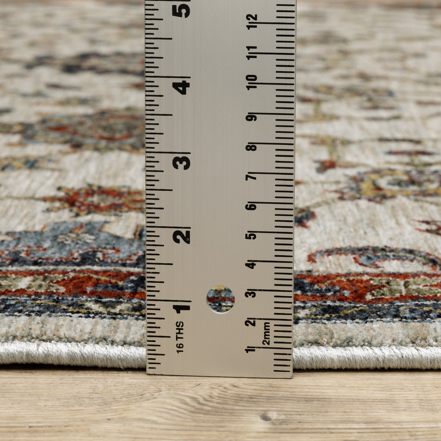 Aberdeen Floral Ivory/ Multi Oriental Cut Pile Rug