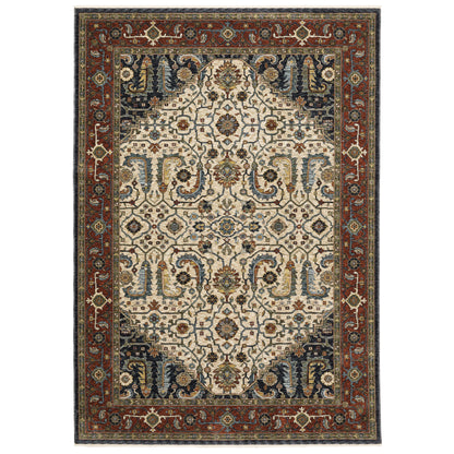 Aberdeen 752W1 Ivory Floral Rug