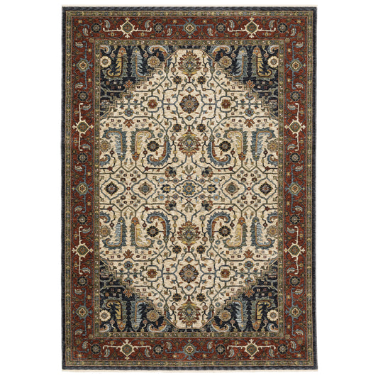 Aberdeen 752W1 Ivory Floral Rug