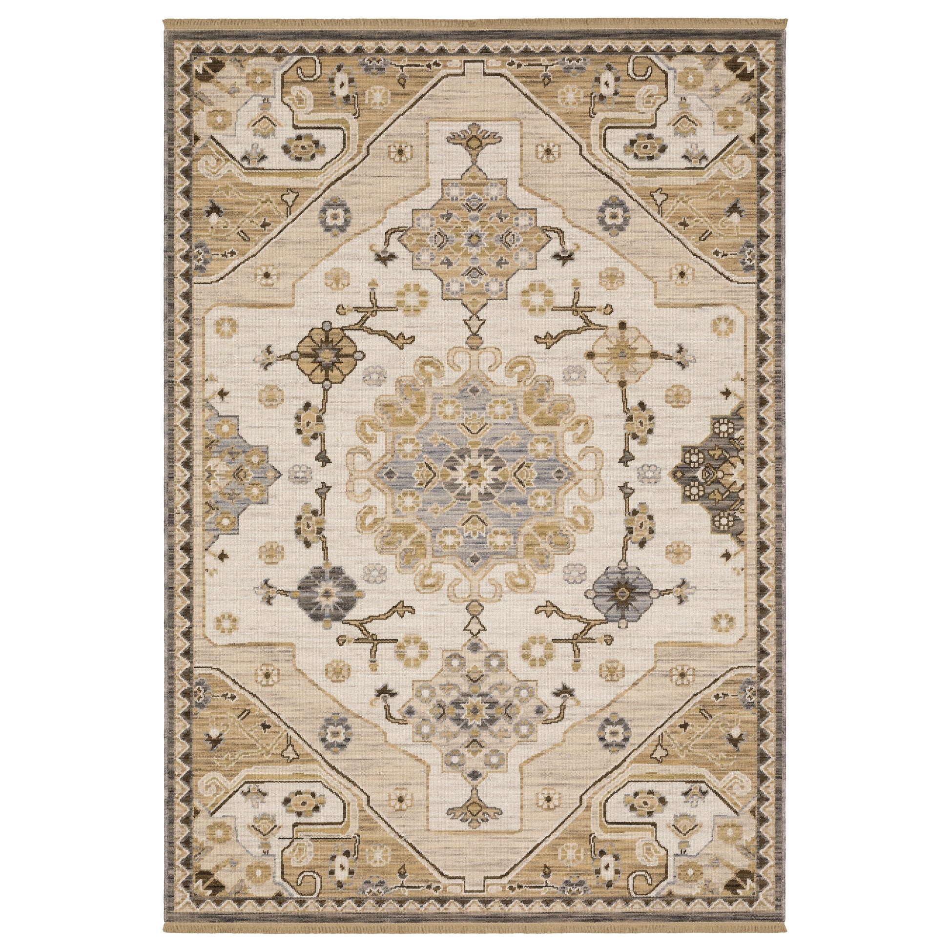 Acacia ACA03 Tan Medallion Rug