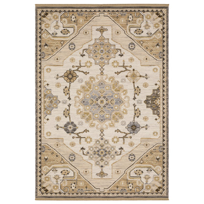 Acacia ACA03 Tan Medallion Rug