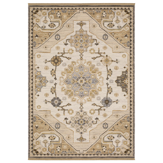 Acacia ACA03 Tan Medallion Rug