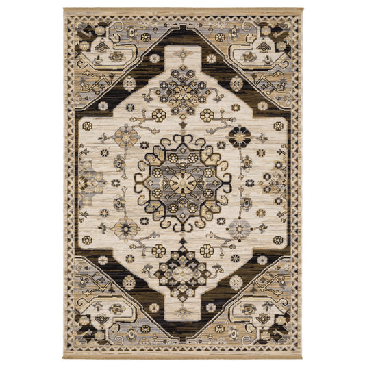 Acacia ACA04 Brown Medallion Rug