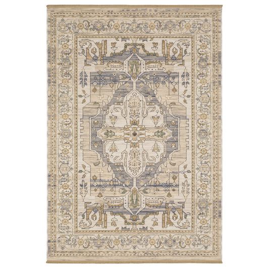 Acacia ACA07 Beige Medallion Rug