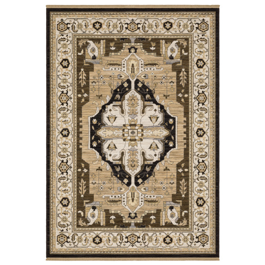 Acacia ACA08 Tan Medallion Rug