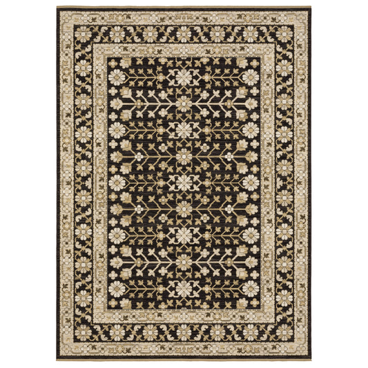 Acacia ACA10 Black Oriental Rug