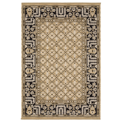 Acacia ACA12 Tan Geometric Rug