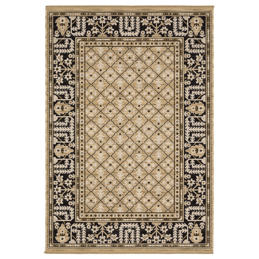 Acacia ACA12 Tan Geometric Rug