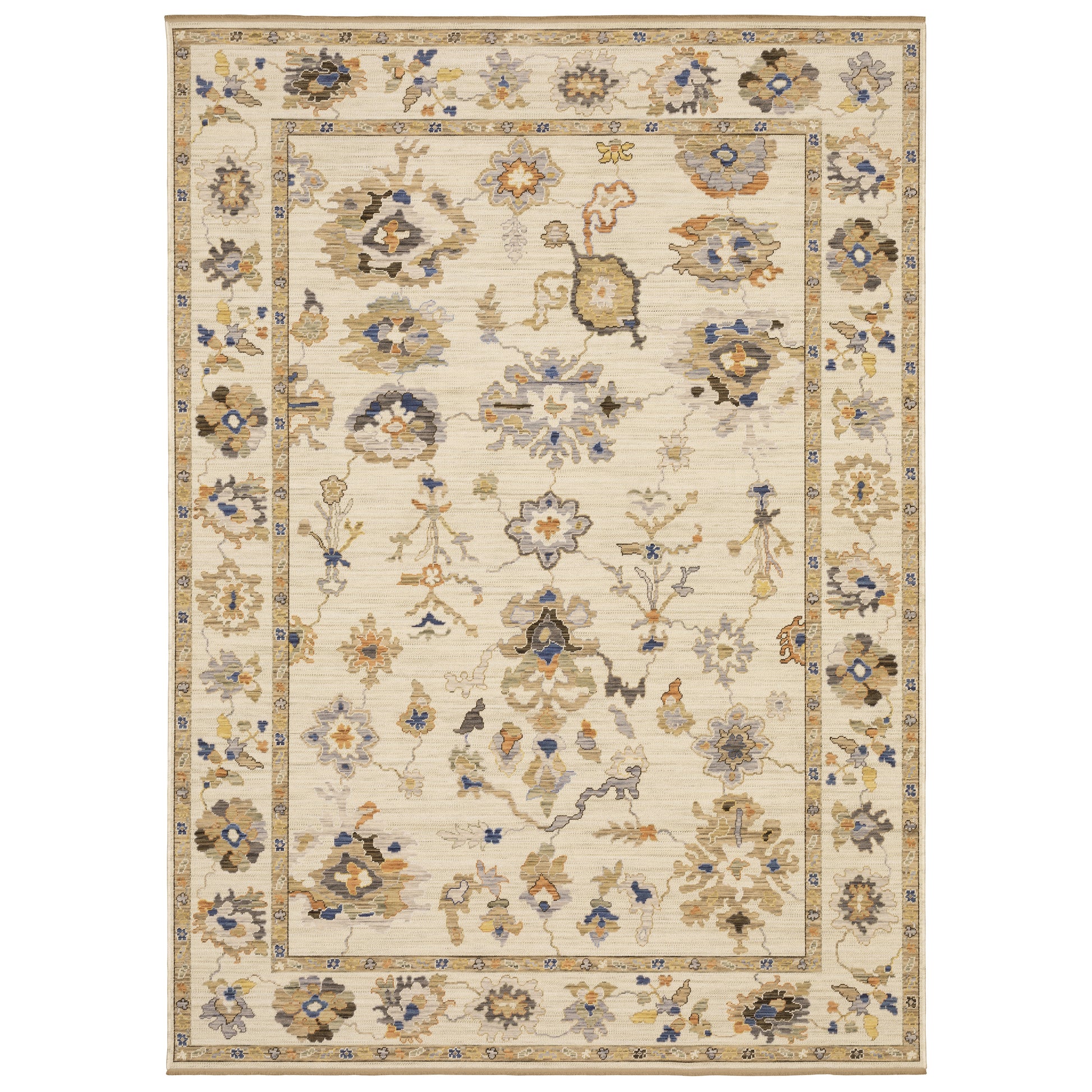 Acacia ACA13 Beige Floral Rug