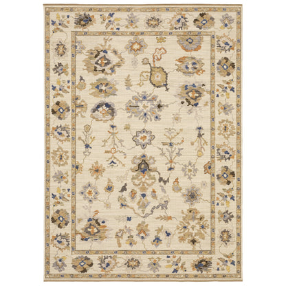 Acacia ACA13 Beige Floral Rug