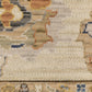 Acacia Floral Beige/ Tan Oriental Cut Pile Rug