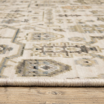 Acacia Oriental Ivory/ Gold Cut Pile Rug